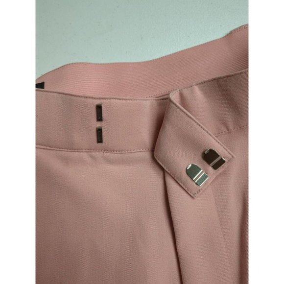 11 Honore Pants Women's Size 18 Pink Rayon Wide Leg Stretch Flat Front Pants - Picture 2 of 4